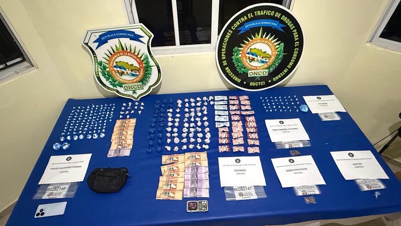 DNCD ocupa 688 gramos de diferentes drogas en operativos realizados en Sosúa y Cabarete