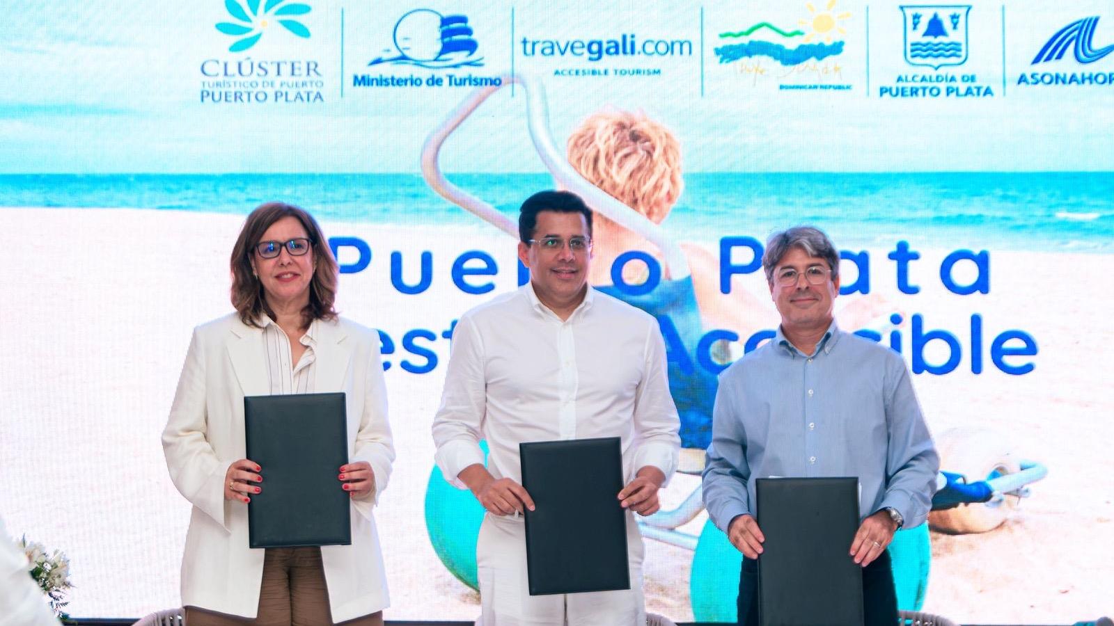Clúster Turístico de Puerto Plata, junto al Ministerio de Turismo y TRAVEGALI, suscriben convenio para impulsar el turismo accesible
