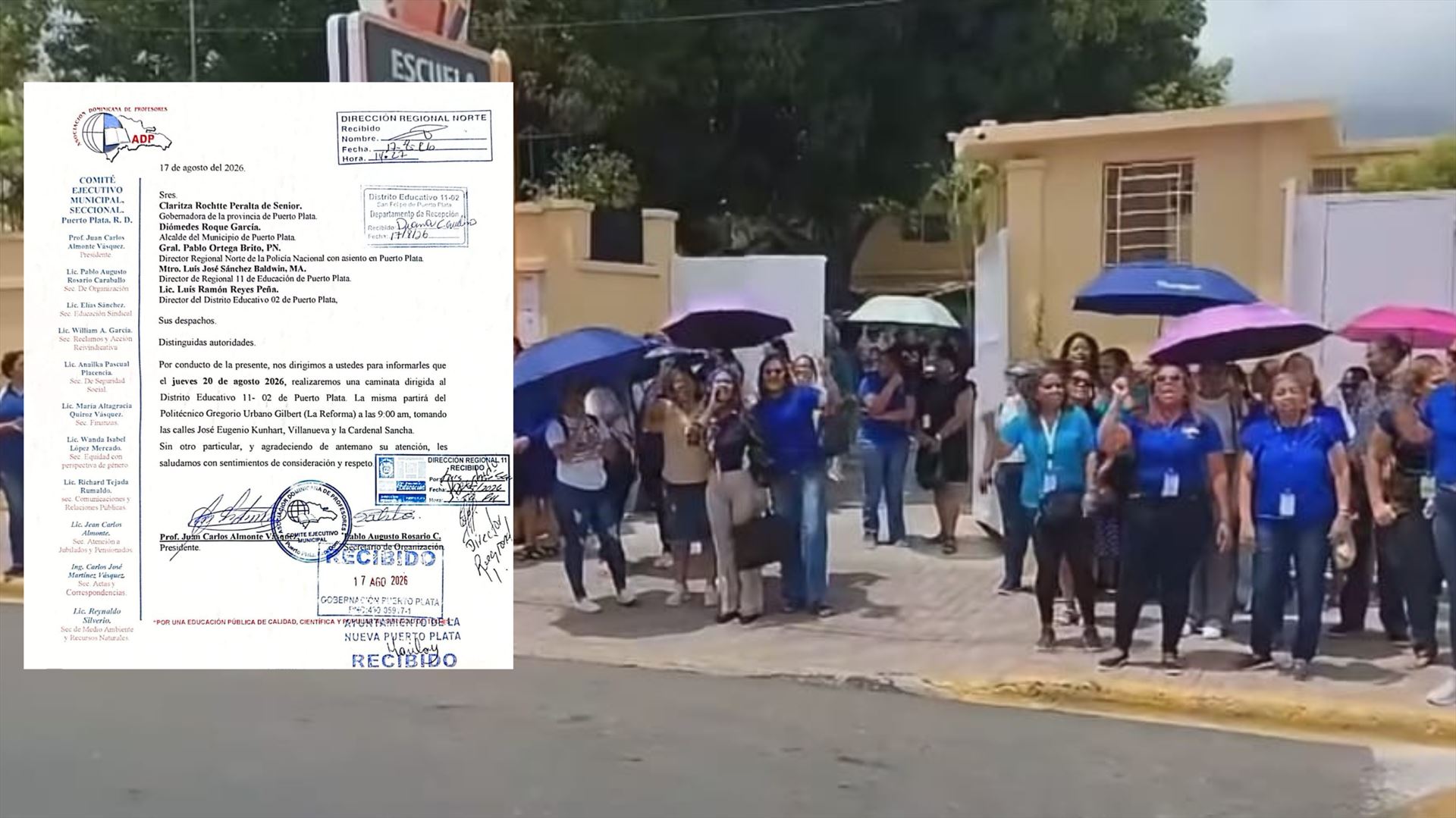 ADP en Puerto Plata realizará marcha este jueves en demanda de reivindicaciones