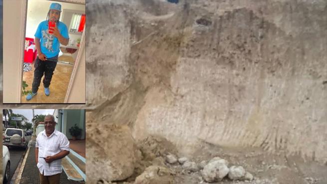 Nicolás Domínguez, expresidente del Sindicato de Camioneros de Sosúa y su hijo Yariel Domínguez