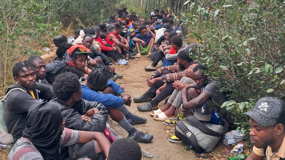 Miembros del Ejército detienen a 66 indocumentados en Loma de Cabrera