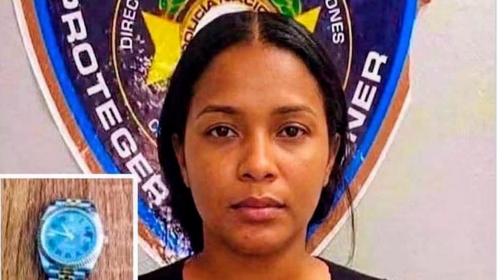 Policía detiene a mujer en Sosúa por presuntamente sustraer reloj de alta gama a un extranjero