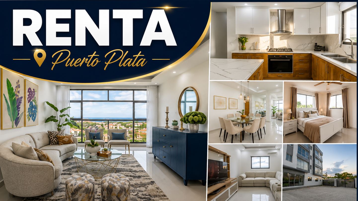 Se renta exclusivo apartamento amueblado en Torre Alta, Puerto Plata