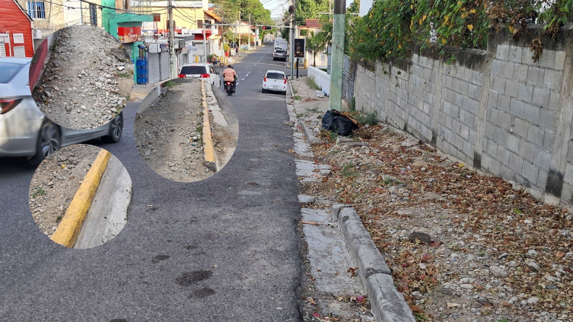 Reclaman conclusión de trabajos de aceras en la calle Antera Mota