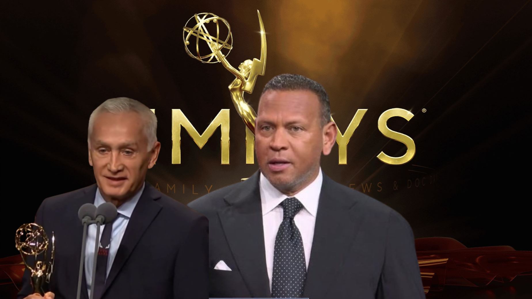 Jorge Ramos y Alex Rodríguez ganan premios Emmy 2026 como periodista independiente y analista deportivo