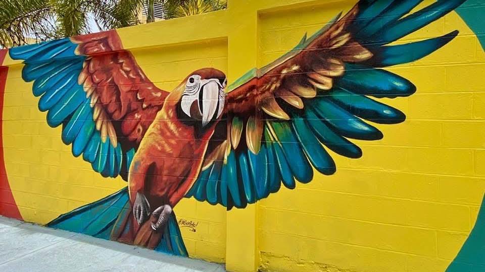 Inauguran “Paseo de los Colores” formado por llamativos murales en el distrito municipal de Maimón