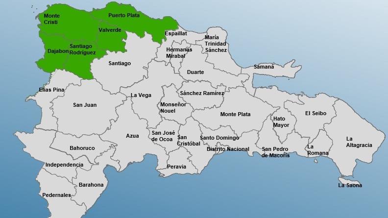 COE emite alerta verde para cinco provincias ante pronóstico de lluvias intensas y tormentas