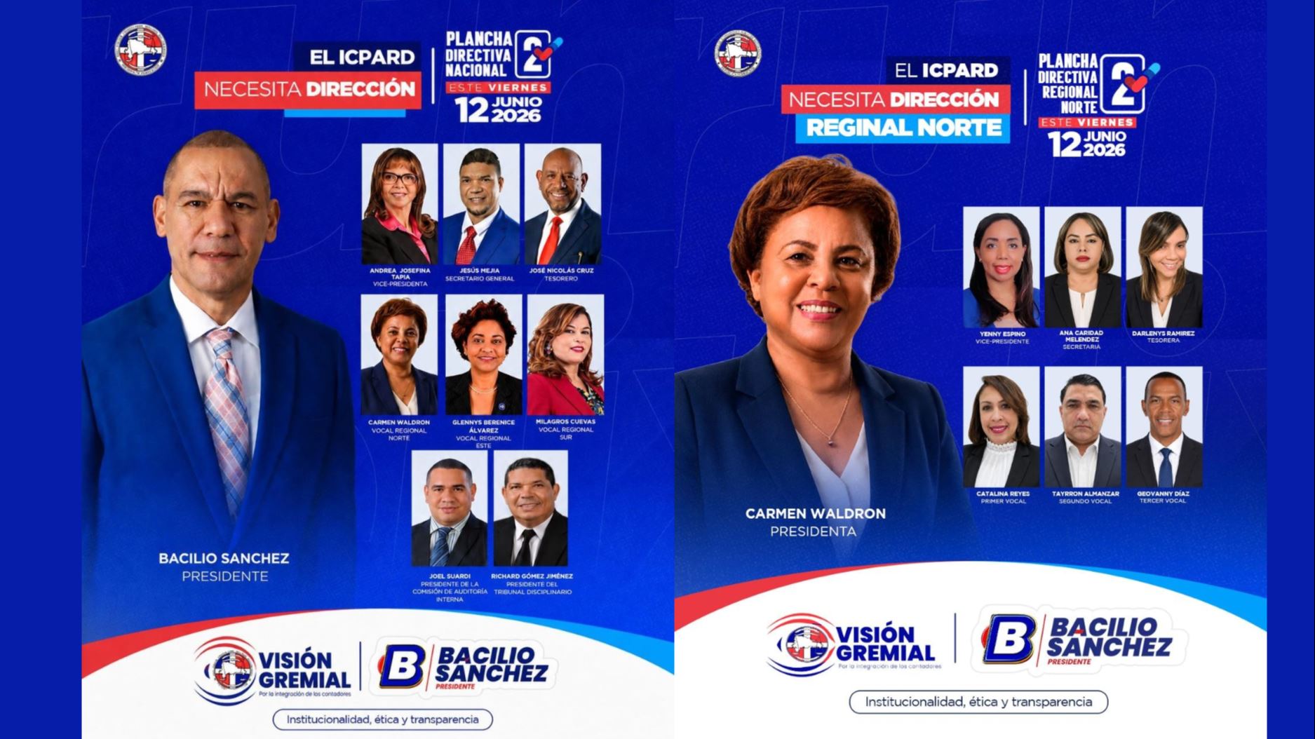 Visión Gremial y la Plancha 2 presentan su propuesta de dirección y fortalecimiento institucional para el ICPARD 2026
