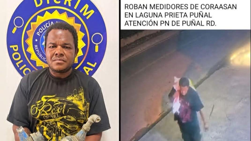 Apresan a sujeto por robar medidores de agua en comunidad de Santiago