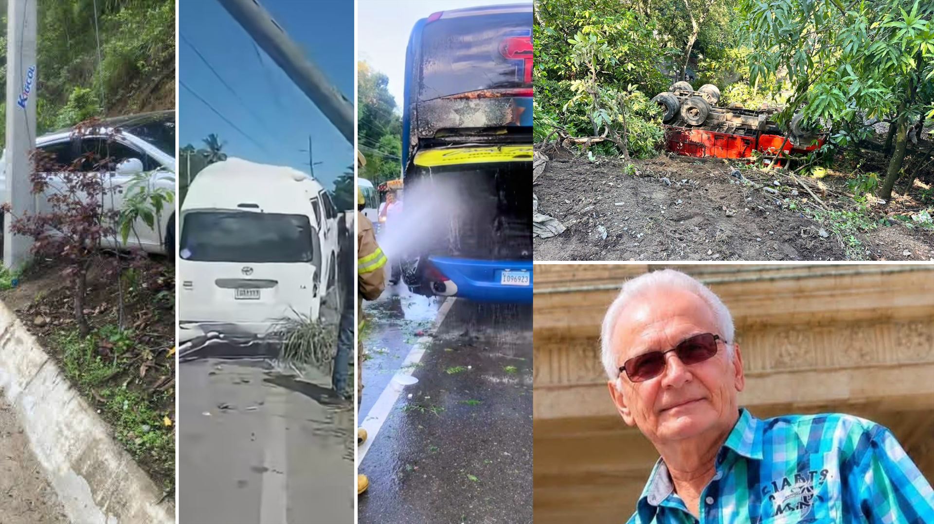 Ocurren varios accidentes viales en Puerto Plata; una persona muere y varias resultan heridas