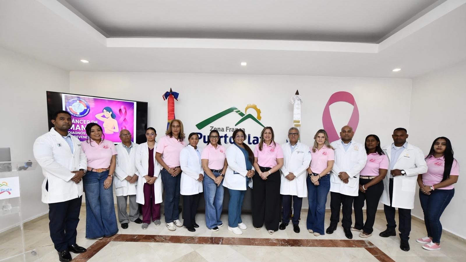 Zona Franca Industrial de Puerto Plata realiza jornada de prevención y concientización sobre el cáncer de mama