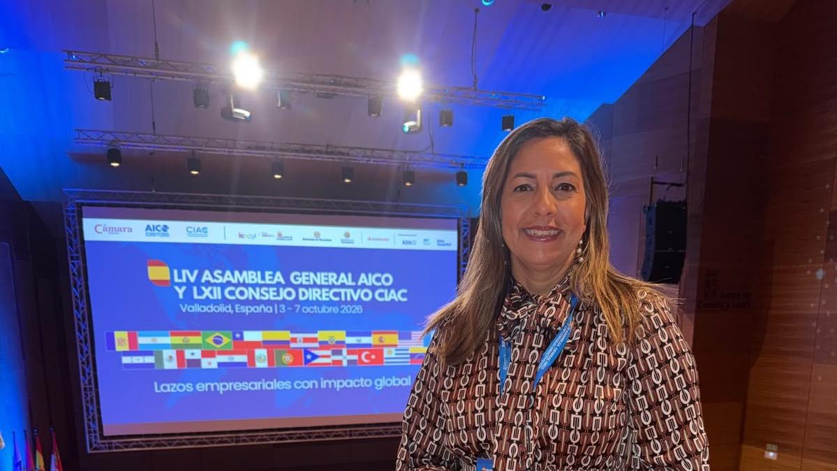 Presidenta de la Cámara de Comercio de Puerto Plata participó en la LIV Asamblea General de AICO en Valladolid, España