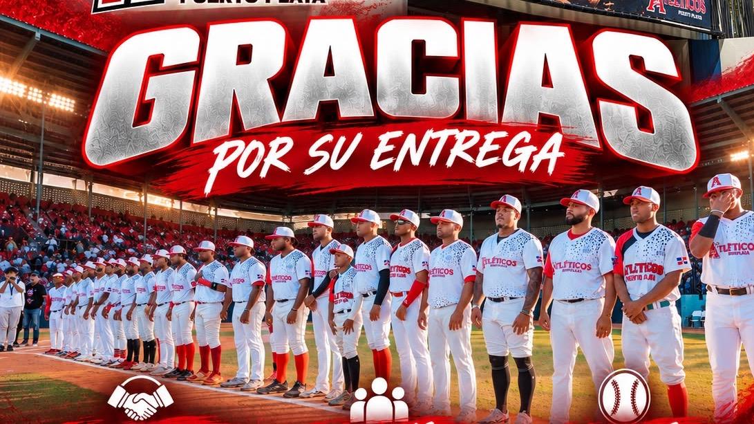 Atléticos de Puerto Plata agradece apoyo de patrocinadores y fanaticada y resalta entrega de sus jugadores