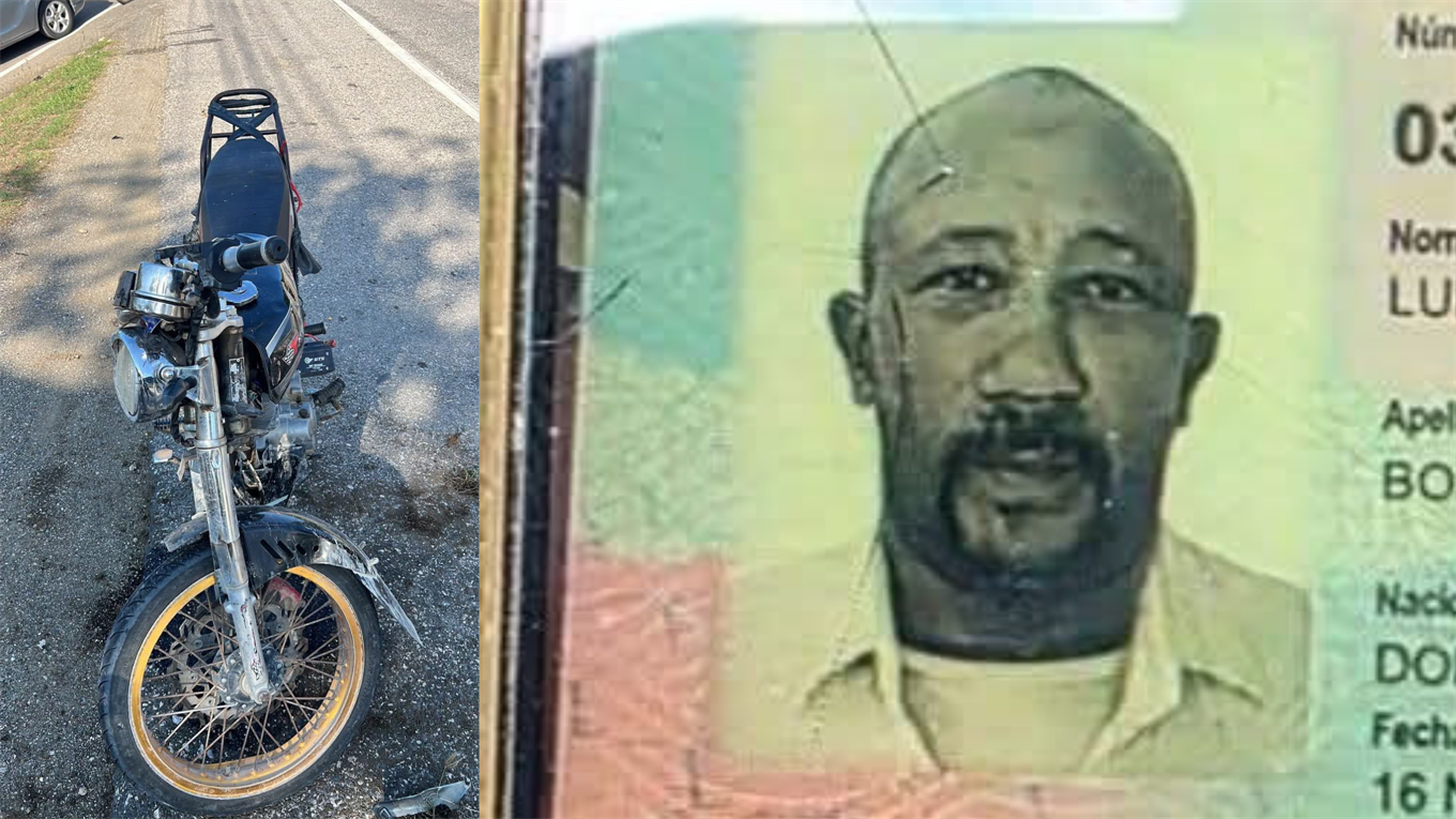 Muere hombre en accidente de motor en la carretera Puerto Plata-Navarrete