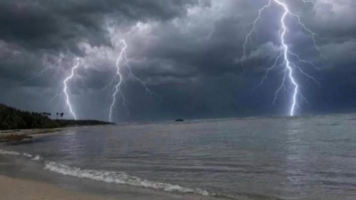 Se registran tormentas eléctricas y lluvias en localidades de Puerto Plata; cielo permanece nublado
